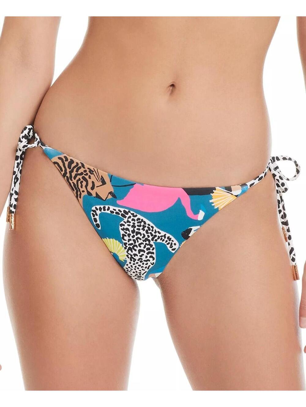 62$ Red Carter Women's Reversible Tie-Side Bikini Bottoms Size XL Multicolor